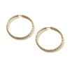 Women John Hardy Earrings>Carved Chain Hoop Earrings, Gold