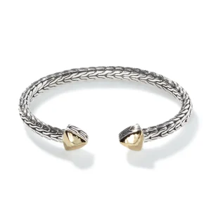 Women John Hardy Bracelets>Carved Chain Palu Flex Cuff, Silver, Gold