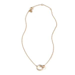 Women John Hardy Necklaces>Carved Chain Pendant Necklace, Gold, Diamonds