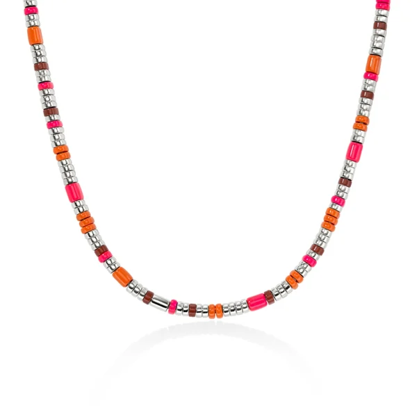 Women John Hardy Necklaces | Necklaces>Colorblock Choker, Silver, Slim