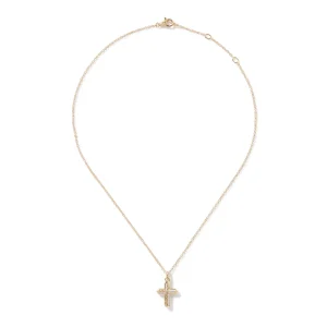 Women John Hardy Necklaces>Cross Pendant Necklace, Gold, Diamonds