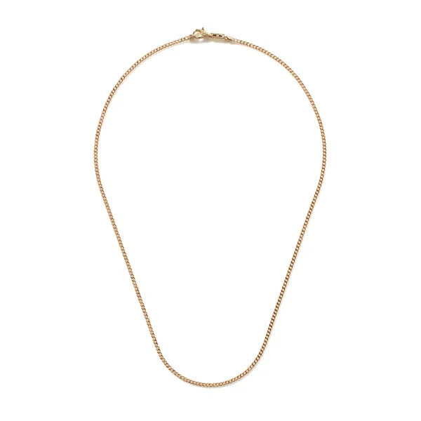 John Hardy Necklaces>Curb Chain Necklace, Gold, 2MM