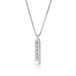 John Hardy Necklaces>Hammered Pendant Necklace, Sterling Silver