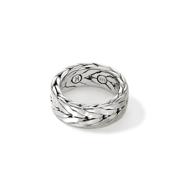 John Hardy Rings>Hammered Ring, Sterling Silver