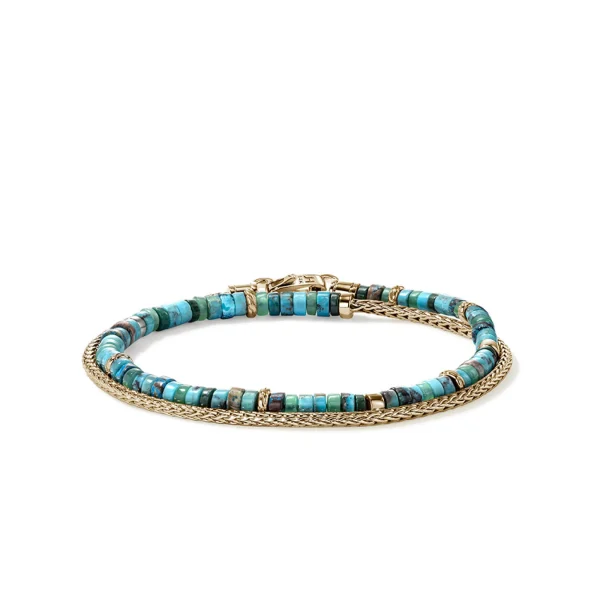 Women John Hardy Bracelets | Bracelets>Heishi Chain Bracelet, Gold, Gemstones