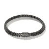 John Hardy Bracelets>Icon Bracelet, Dark Silver, 6.5MM