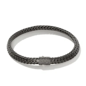 John Hardy Bracelets>Icon Bracelet, Dark Silver, 6.5MM