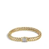 Women John Hardy Bracelets | Bracelets>Icon Bracelet, Gold, Diamonds, 7.5MM