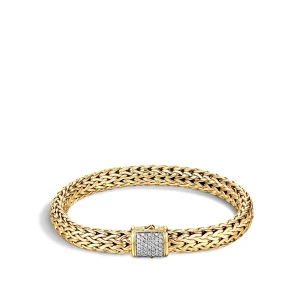 Women John Hardy Bracelets | Bracelets>Icon Bracelet, Gold, Diamonds, 7.5MM