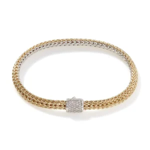 Women John Hardy Bracelets | Bracelets>Icon Bracelet, Gold, Silver, Diamonds, 5MM