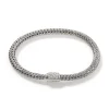 Women John Hardy Bracelets>Icon Bracelet, Sterling Silver, Diamonds, 5MM