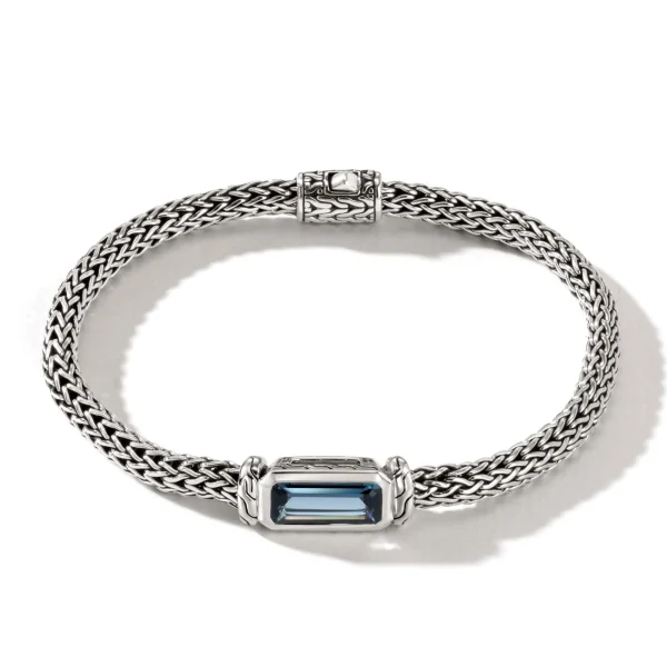 Women John Hardy Bracelets>Icon Bracelet, Sterling Silver, Gemstone, 5MM