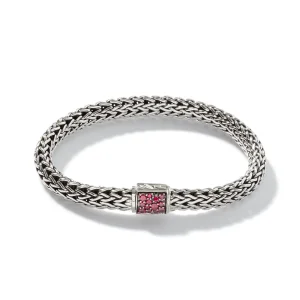 Women John Hardy Bracelets | Bracelets>Icon Bracelet, Sterling Silver, Pavé, 6.5MM