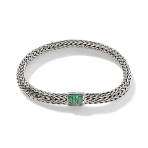 Women John Hardy Bracelets | Bracelets>Icon Bracelet, Sterling Silver, Pavé, 6.5MM