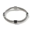 Women John Hardy Bracelets>Icon Bracelet, Sterling Silver, Pavé, 5MM