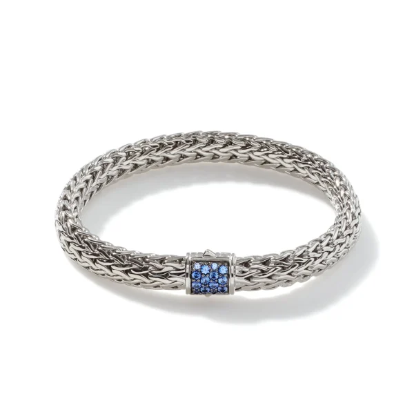 Women John Hardy Bracelets>Icon Bracelet, Sterling Silver, Pavé, 7.5MM