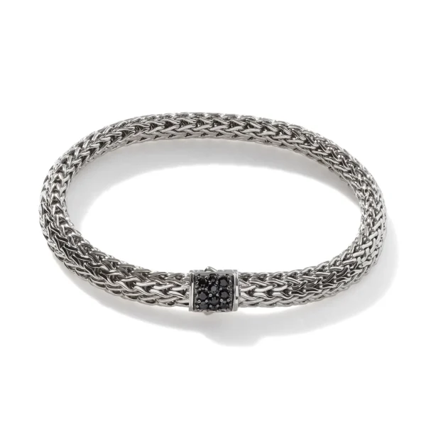 Women John Hardy Bracelets>Icon Bracelet, Sterling Silver, Pavé, 6.5MM