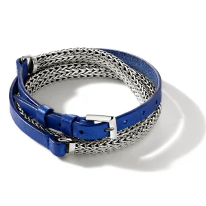 Women John Hardy Bracelets | Bracelets>Icon Wrap, Sterling Silver, Leather