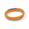 John Hardy Bracelets>Icon Wrap, Sterling Silver, Rubber, 7.5MM