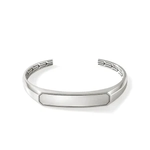 John Hardy Bracelets>ID Cuff, Sterling Silver