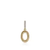 Women John Hardy Necklaces>Initial Pendant, Gold, Diamonds