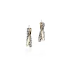 Women John Hardy Earrings>JH Essential Crossover Earring, Gold, Sterling Silver, 20.5MM