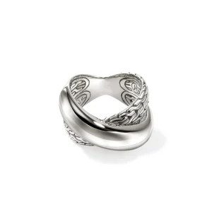 Women John Hardy Rings>JH Essential Crossover Ring, Sterling Silver