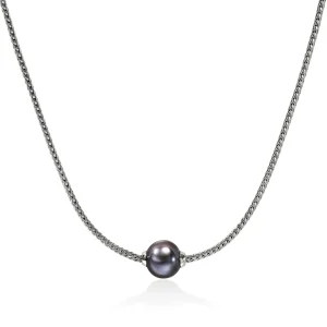 Women John Hardy Necklaces | Necklaces>JH Essential Grey Pearl Necklace, Sterling Silver, 1.8MM