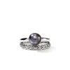 Women John Hardy Rings>JH Essential Grey Pearl Ring, Sterling Silver