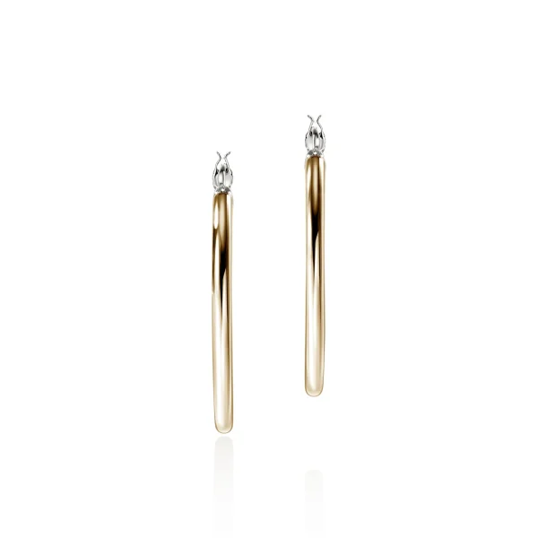 Women John Hardy Earrings>JH Essential Hoop Earring, Gold, Sterling Silver, 30MM