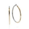 Women John Hardy Earrings>JH Essential Hoop Earring, Gold, Sterling Silver, 44.5MM