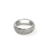 Women John Hardy Rings>JH Essential Pavé Band Ring, Sterling Silver, Diamonds, 7MM