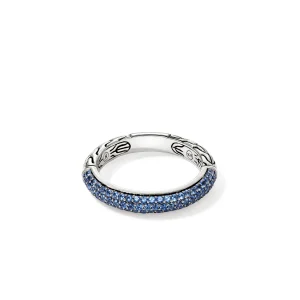 Women John Hardy Rings>JH Essential Pavé Band Ring, Sterling Silver, Gemstones, 3.5MM