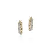 Women John Hardy Earrings>JH Essential Pavé Crossover Hoop Earring, Gold, Diamonds, 9.5MM