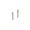 Women John Hardy Earrings>JH Essential Pavé Hoop Earring, Gold, Diamonds, 9MM