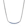 Women John Hardy Necklaces>JH Essential Pavé Necklace, Sterling Silver, Gemstones, 2.5MM