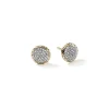 Women John Hardy Earrings>JH Essential Pavé Stud Earring, Gold, Diamonds, 10MM