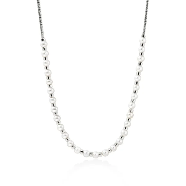 Women John Hardy Necklaces | Necklaces>JH Essential Pearl Necklace, Sterling Silver, 2.5MM