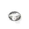 Women John Hardy Rings>JH Essential Pearl Ring, Sterling Silver