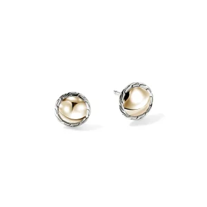 Women John Hardy Earrings>JH Essential Stud Earring, Gold, Sterling Silver, 10MM