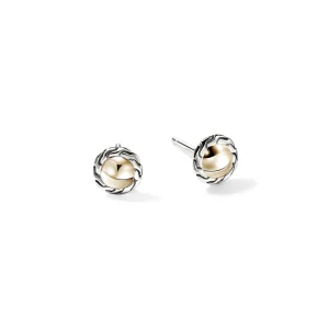 Women John Hardy Earrings>JH Essential Stud Earring, Gold, Sterling Silver, 7MM