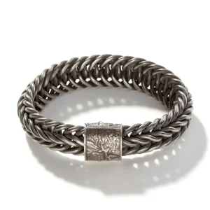 John Hardy Bracelets>Kami Chain Bracelet, Dark Silver, 15MM