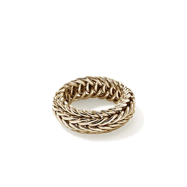 Women John Hardy Rings | Rings>Kami Chain Ring, Gold, Wide