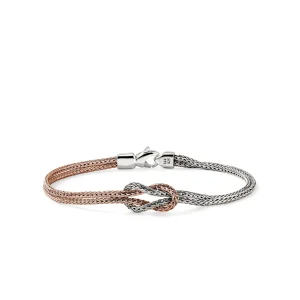 Women John Hardy Bracelets | Bracelets>Love Knot Bracelet, Rose Gold, Sterling Silver, 3.6MM