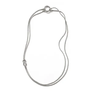 Women John Hardy Necklaces | Necklaces>Love Knot Convertible Necklace, Silver, 3.6MM