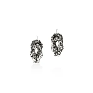 Women John Hardy Earrings>Love Knot Hoop Earring, Sterling Silver, 13MM