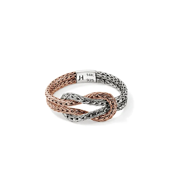 Women John Hardy Rings | Rings>Love Knot Ring, Rose Gold, Sterling Silver, 3.6MM