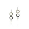 Women John Hardy Earrings>Moon Door Earrings, Gold, Silver, Pavé, Pearl