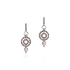 Women John Hardy Earrings>Moon Door Earrings, Silver, Rose Gold, Pavé, Pearl