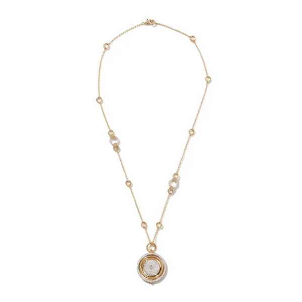 Women John Hardy Necklaces>Moon Door Necklace, Gold, Diamonds